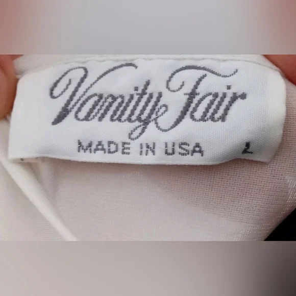 Vanity Fair 60s Vintage Babydoll Nightgown Lace Blue Bow. Made In USA. Excellent - Picture 3 of 12